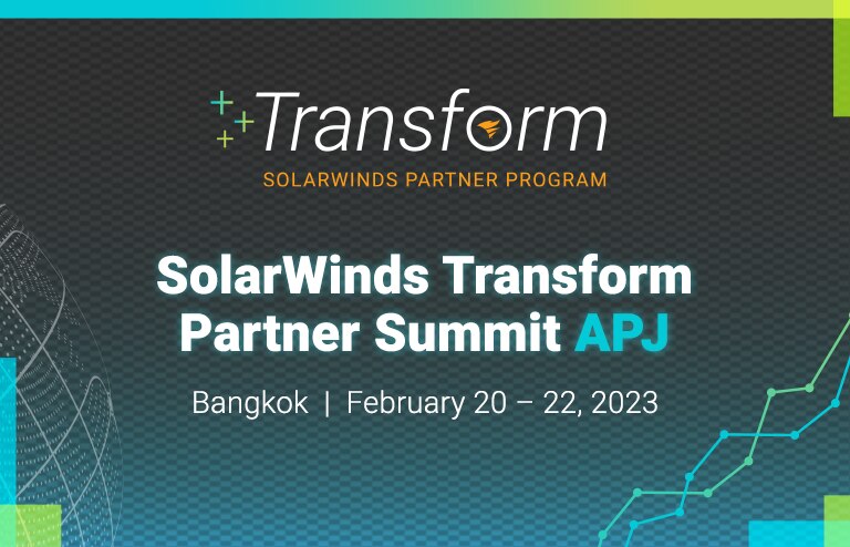 SolarWinds Transform APJ Partner Summit 2023